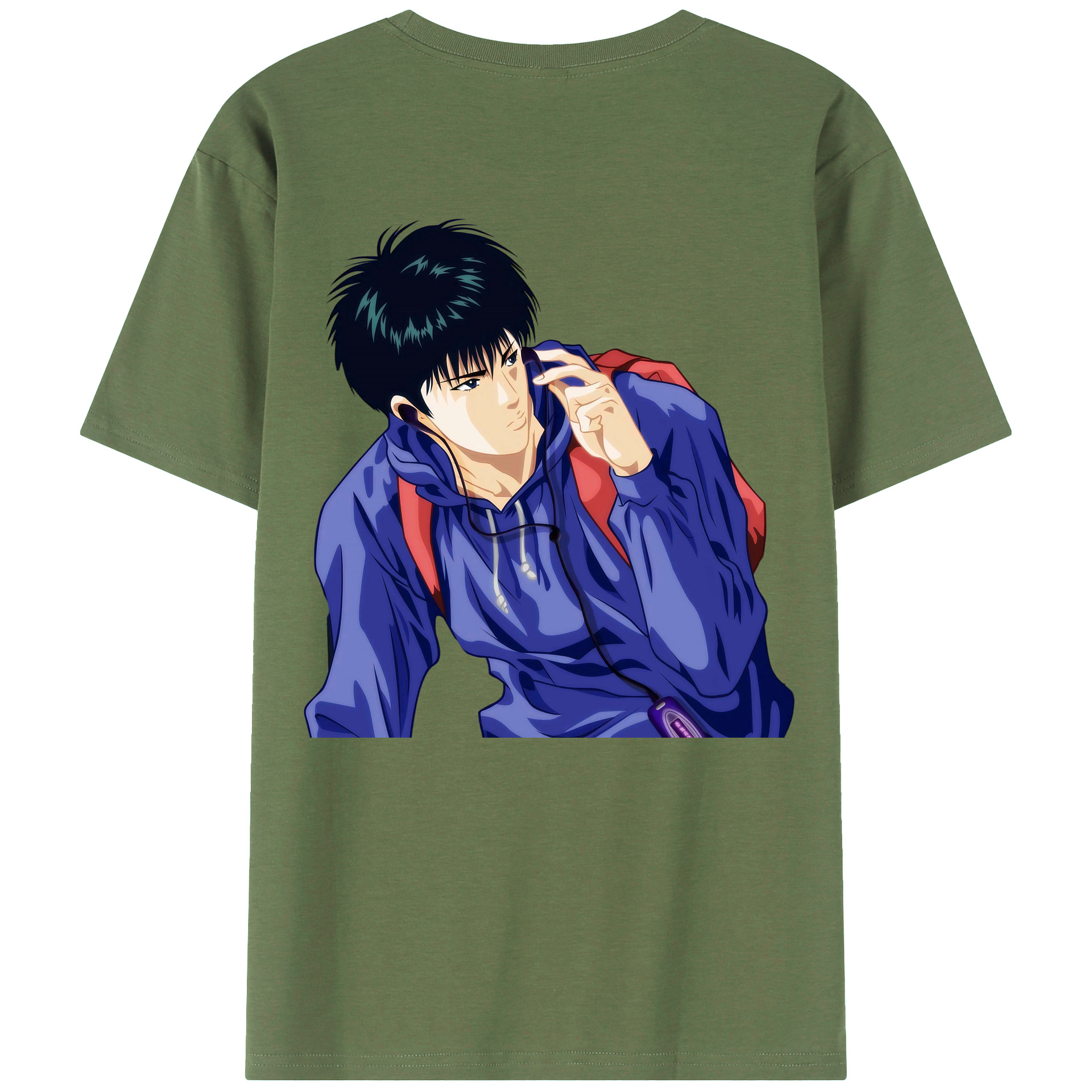 （画像用） SLAM DUNK／スラムダンク 綿100％ メンズ半袖Tシャツ（バックプリント） 通気性